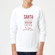 Please santa Sweatshirt - White