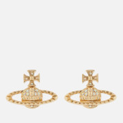 Vivienne Westwood Women's Mayfair Bas Relief Earrings - Gold Crystal