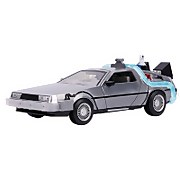 Jada Back to the Future: Part II Die Cast 1:24 DeLorean Time Machine with Working Lights