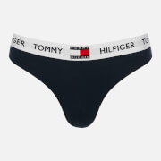 Tommy Hilfiger Women's Original Cotton Thong - Navy Blazer