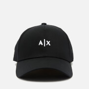 Armani Exchange Men's Small Ax Logo Cap - Black/White