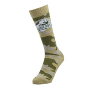 Men's Jurassic Park Camo Sports Socks - Khaki