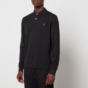 Polo Ralph Lauren Men's Slim Fit Mesh Long Sleeve Polo Shirt - Polo Black