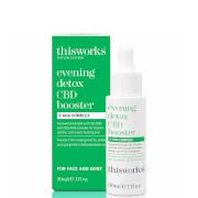this works Evening Detox CBD Booster and AHA Complex