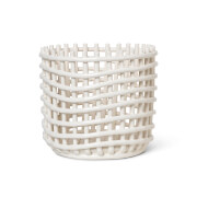 Ferm Living Ceramic Basket - Off White - Large