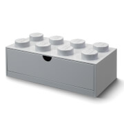 LEGO Storage Desk Drawer 8 - Grey