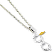 Harry Potter Sterling Silver Glasses and Lightning Bolt Necklace