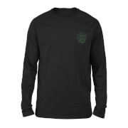 Rick and Morty Rick Embroidered Unisex Long Sleeved T-Shirt - Black