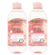 Garnier Micellar Rose Water Cleanse & Glow 400ml Duo Pack