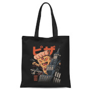 Ilustrata Pizza Kong Tote Bag - Black