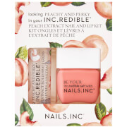 Nails INC. Peach and Perky Varnish and Lip Duo Kit