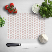 Pink Hearts Chopping Board