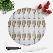 Champagne Round Chopping Board