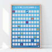 100 Things to Do After Quarantine Bucket List Scratch Poster