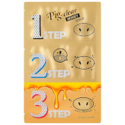 Holika Holika Pig Nose Clear Blackhead 3-Step Kit (Honey Gold)