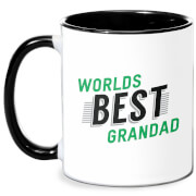 Worlds Best Grandad Mug - White/Black