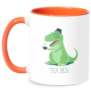 Tea Rex Mug - White/Orange