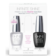 OPI Nail Base and Top Coat Duo Pack Infinite Shine Long-Wear System 1st and 3rd Step 2 x 15ml (Worth £35.00)
