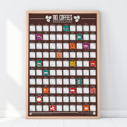 100 Coffees Bucket List Scratch Poster