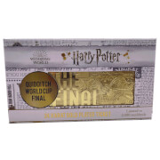 Réplique du billet de la Coupe du monde de Quidditch en plaqué or 24 carats de Harry Potter édition limitée - Exclusivité Zavvi