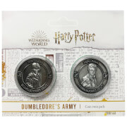 Ensemble de pièces de monnaie de l'armée Dumbledore Harry Potter : Harry et Ron