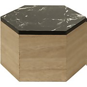 Mimo Hexagon Trinket Box - Black Faux Marble