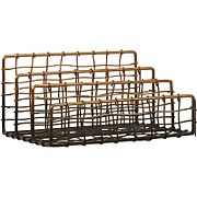 Mimo Wire Letter Rack - Black/Rose Gold
