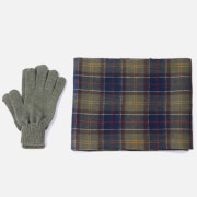 Barbour Heritage Men's Tartan Scarf and Gloves Gift Set - Signature Check