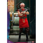 Hot Toys Thor: Ragnarok - Figura de acción exclusiva de Stan Lee de la Feria del Juguete