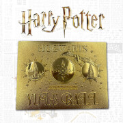 Harry Potter 24K Gold Plated Yule Ball Ticket Limited Edition Replica