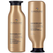 Pureology Nanoworks Gold Shampoo and Conditioner Bundle for Dry, Tired Hair, Sulphate Free for a Gentle Cleanse