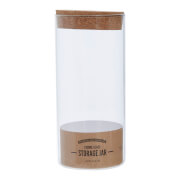 Tromso Glass Storage Jar with Cork Lid - Large