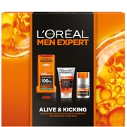 L'Oreal Paris Men Expert Alive and Kicking 3 Piece Gift Set For Him (Worth £18.00)
