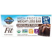 Barrita vegetal Organic Fit de - Fudge de chocolate - 12 barritas