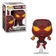 Marvel Spiderman Miles Morales Striped Suit Pop! Vinyl