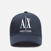 Armani Exchange Men's Big Logo Baseball Hat - Dark Teal/Navy