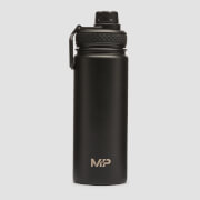 Металлическая бутылка для воды от MP, средняя, 500 мл — Черная