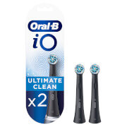 Oral-B iO Ultimate Clean Opzetborstels Zwart, 2 Stuks