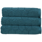 Christy Honeycomb Bath Sheet - Peacock