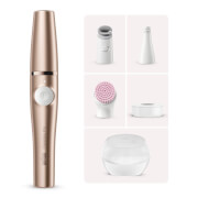 Braun FaceSpa Pro Facial Epilator with 4 Extras and Beauty Storage Case