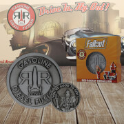 Médaillon et pièce de monnaie Fallout Red Rocket Collector Edition Limitée DUST! - Exclusivité Zavvi