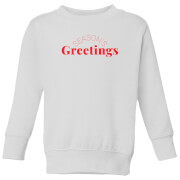 Season's Greetings Kids' Sweatshirt - White