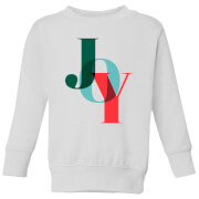 Graphical Joy Kids' Sweatshirt - White