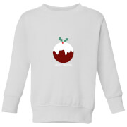 Christmas Pudding Kids' Sweatshirt - White