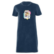 Nickelodeon Rugrats Women's T-Shirt Dress - Navy Acid Wash