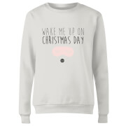 GLOSSYBOX Wake Me Up On Christmas Day Women's Christmas Jumper - White