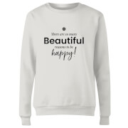 GLOSSYBOX There Are So Many Beautiful Reasons Women's Christmas Jumper - White
