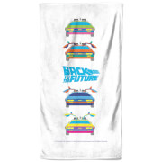 Back To The Future Car Print Beach Towel