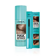 L'Oréal Paris Magic Retouch brown 75ml & Precision Instant Grey Concealer Brush Set