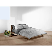 Calvin Klein Modern Cotton Monogram Logo Duvet Cover - Grey